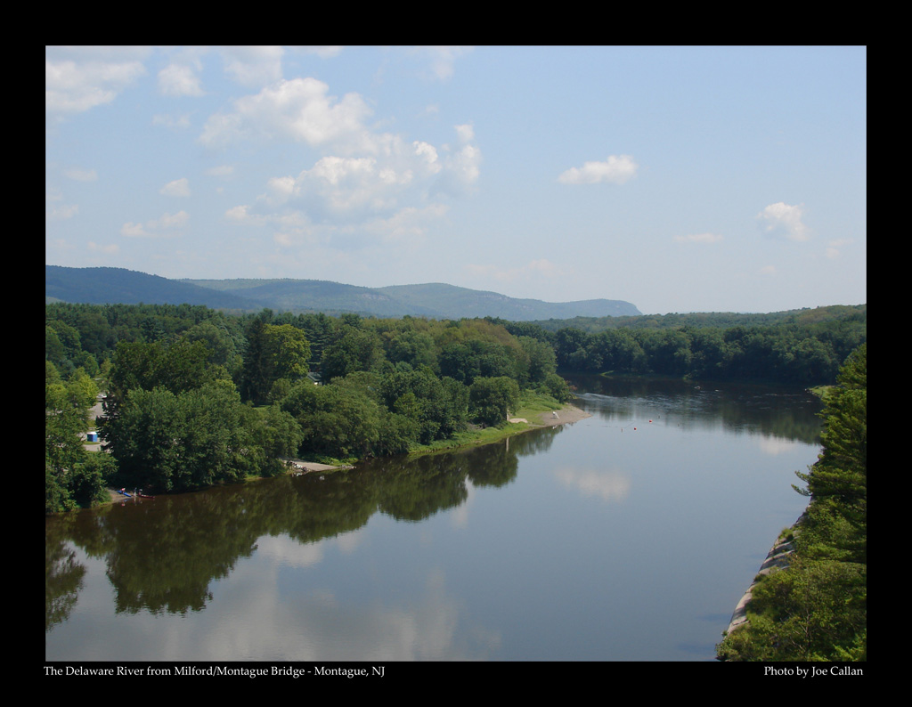 The Delaware River at Milford, PA and Montague, NJ.