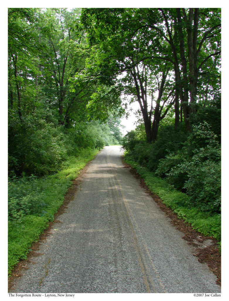 An abandoned road in Layton, NJ.